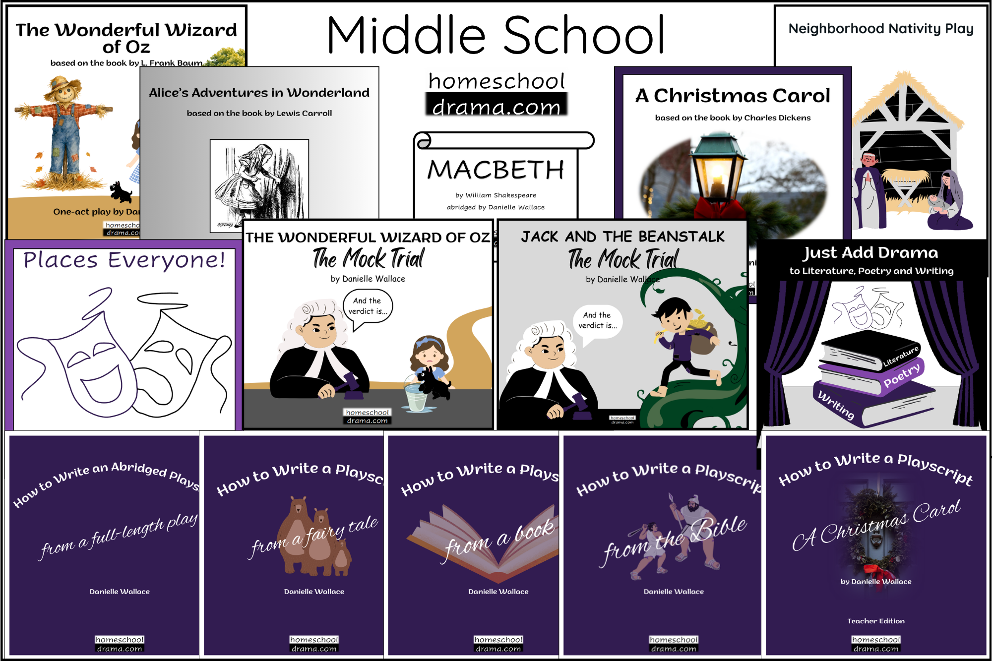 Middle School homeschool drama games, plays and curriculum - homeschooldrama.com
