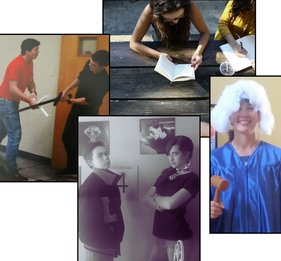 High School students acting, playwriting and performing a mock trial - homeschooldrama.com