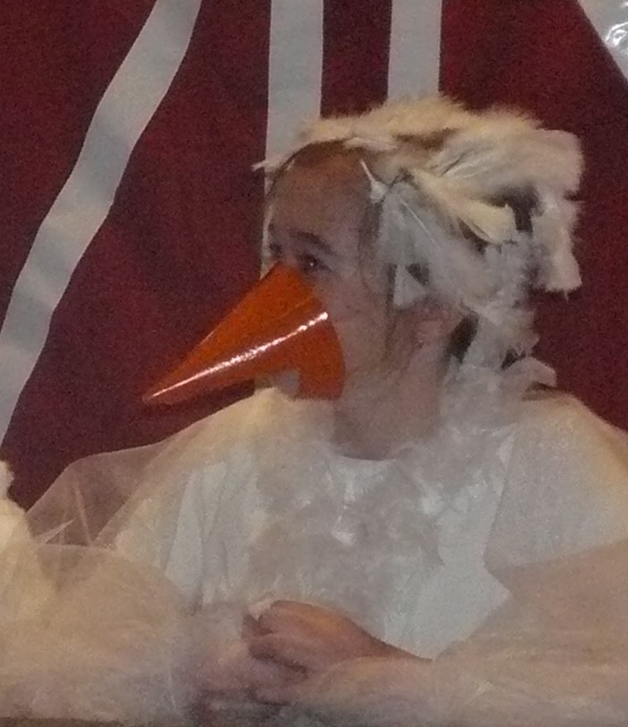 Middle school student acting in a play - homeschooldrama.com