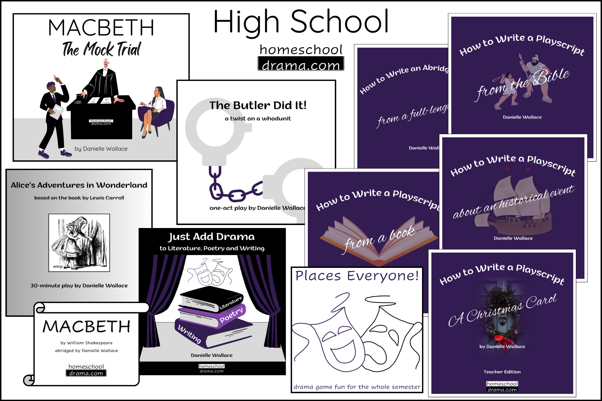 high school drama curriculum and play scripts available at homeschooldrama.com