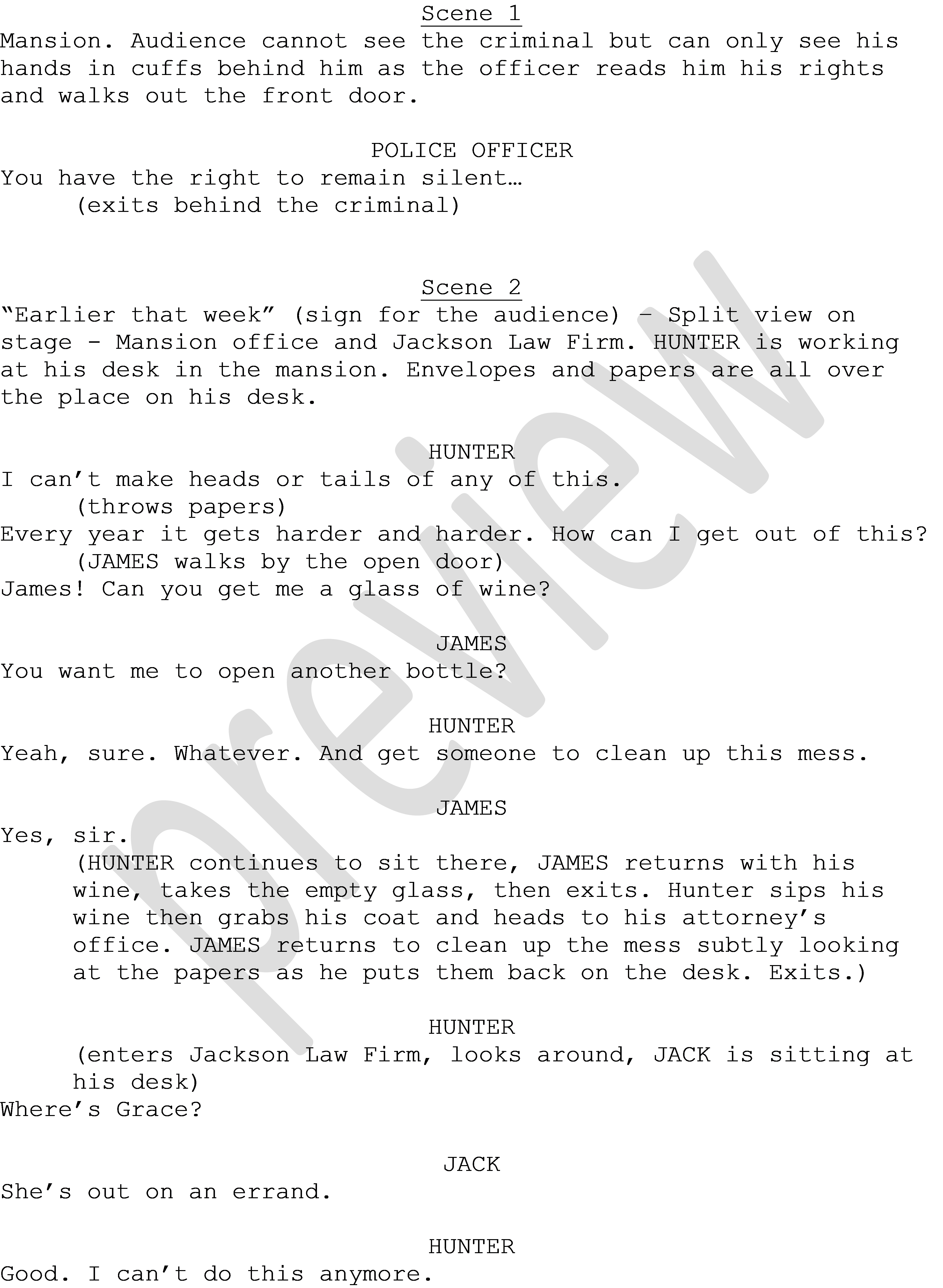 Preview of The Butler Did It! one-act play script - homeschooldrama.com